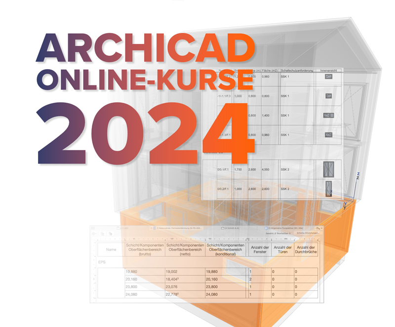 Unsere Archicad-Kurse für 2024 sind online!